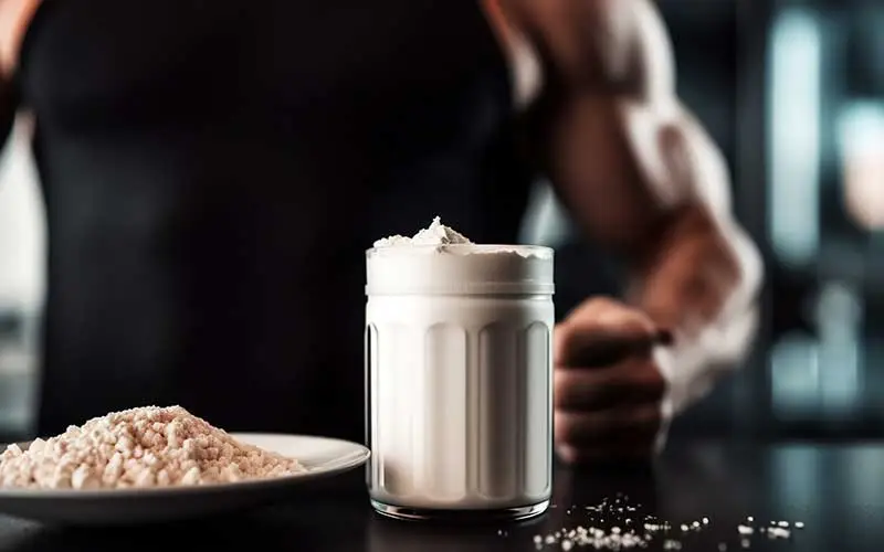 A cup of meal replacement shakes powder drink